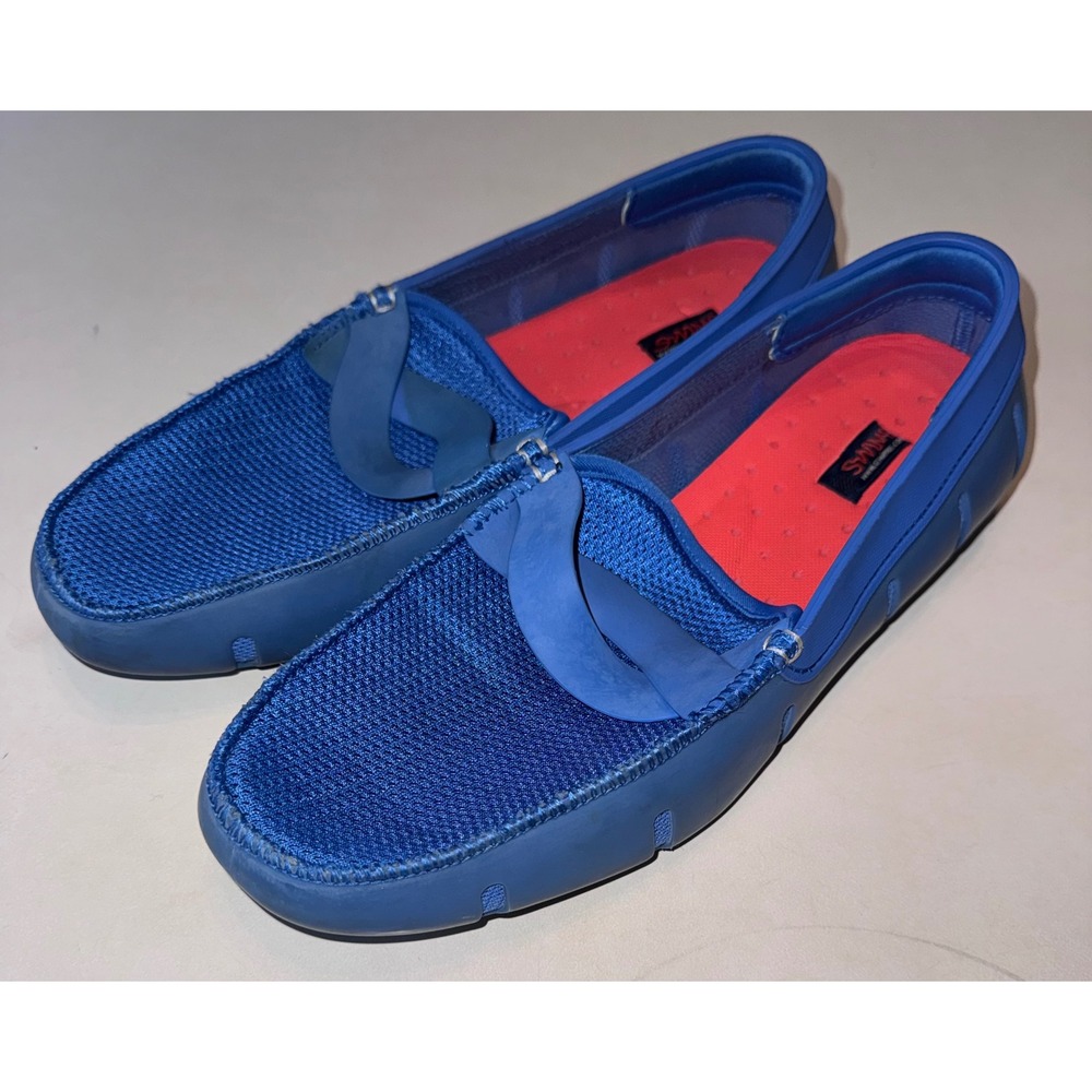 Swims Men's Penny Loafers Blue Boat Slip On Water Resistant Mesh Shoes Size 10